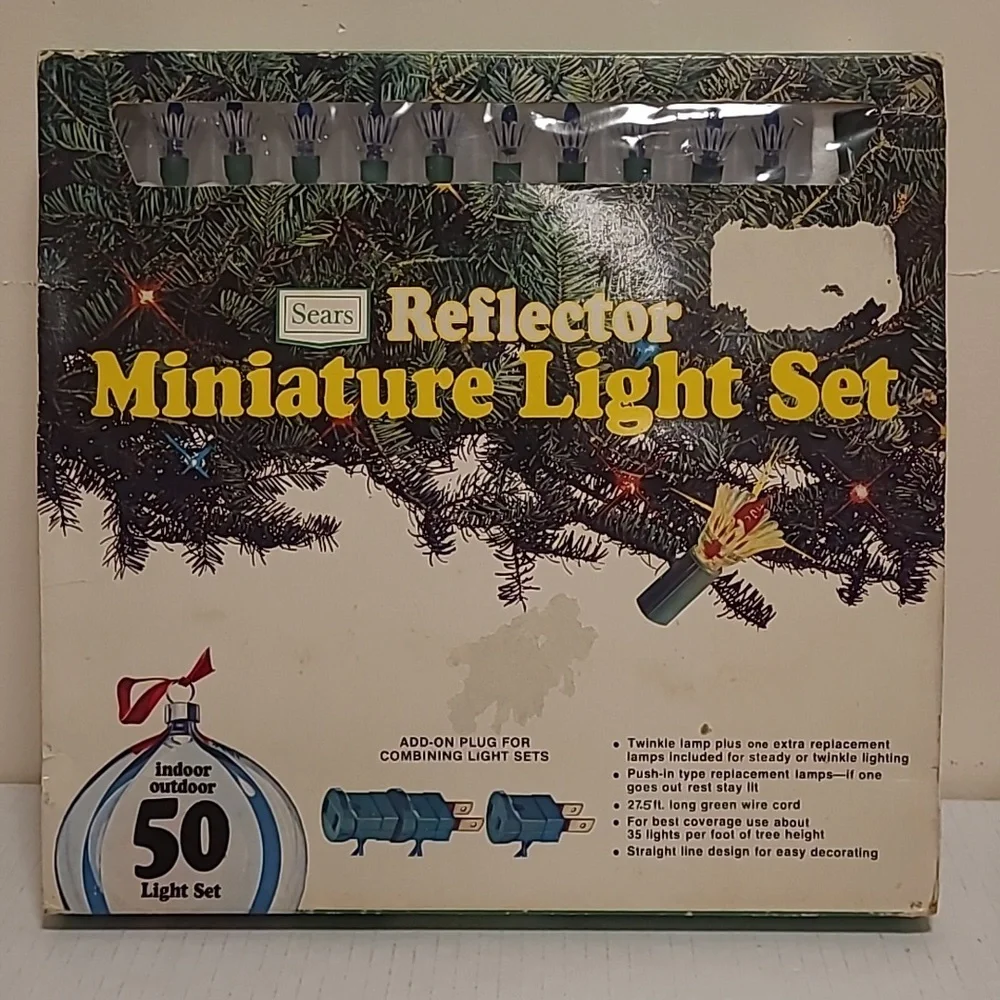 Vintage Sears Reflector Miniature Light Set